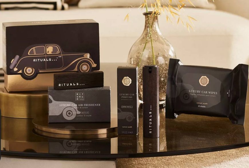 Подарунковий набір для авто Rituals Velvet Oudh Car Gift Set, 4 позиції 100495 фото
